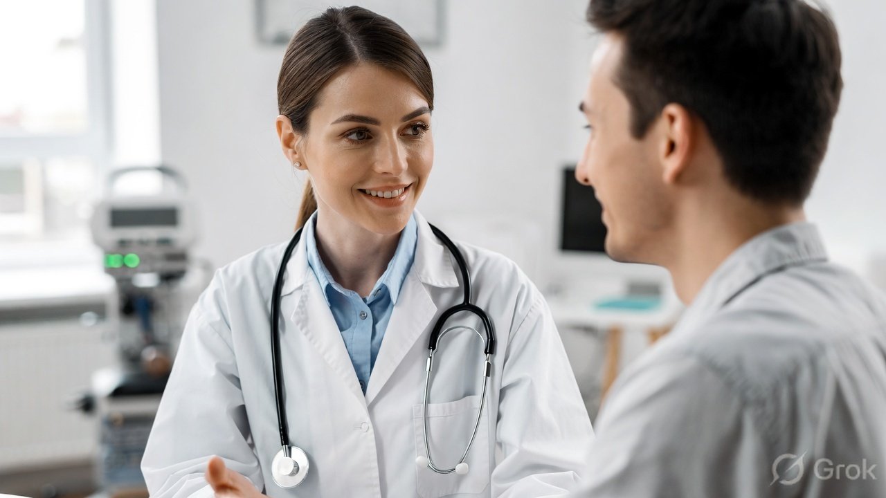 Personalised care — clinician with patient